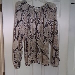 H&M Snake Print Blouse